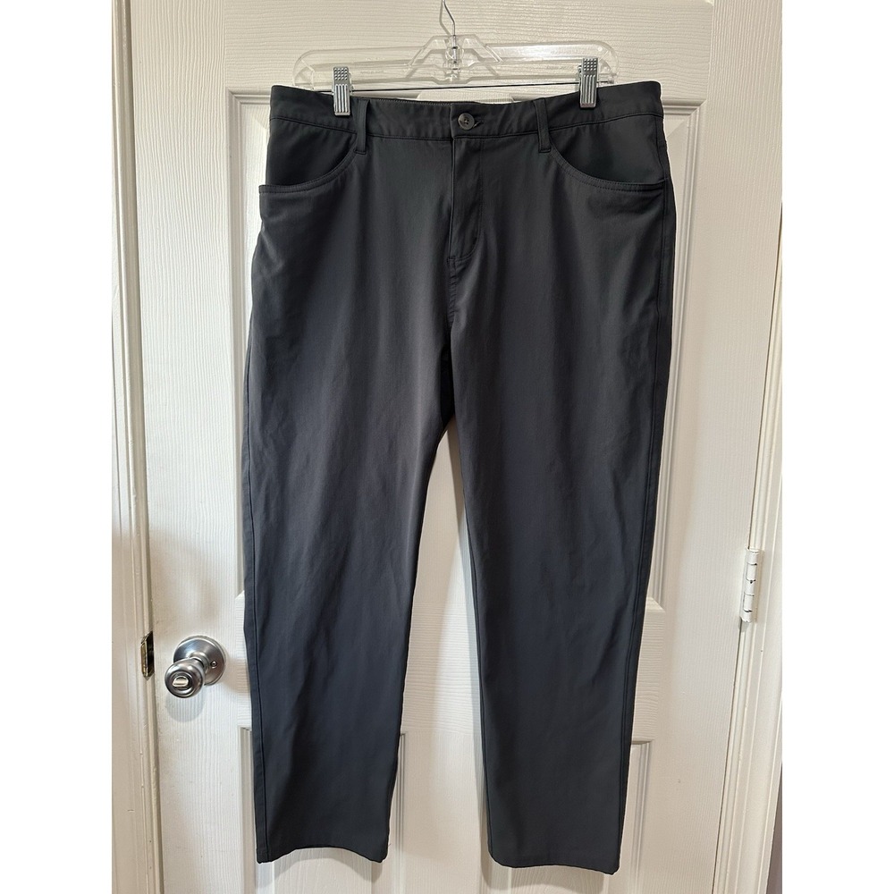 Vuori Meta Pant V430 Mens 34 Black Technical Performance Chino Slim Fit